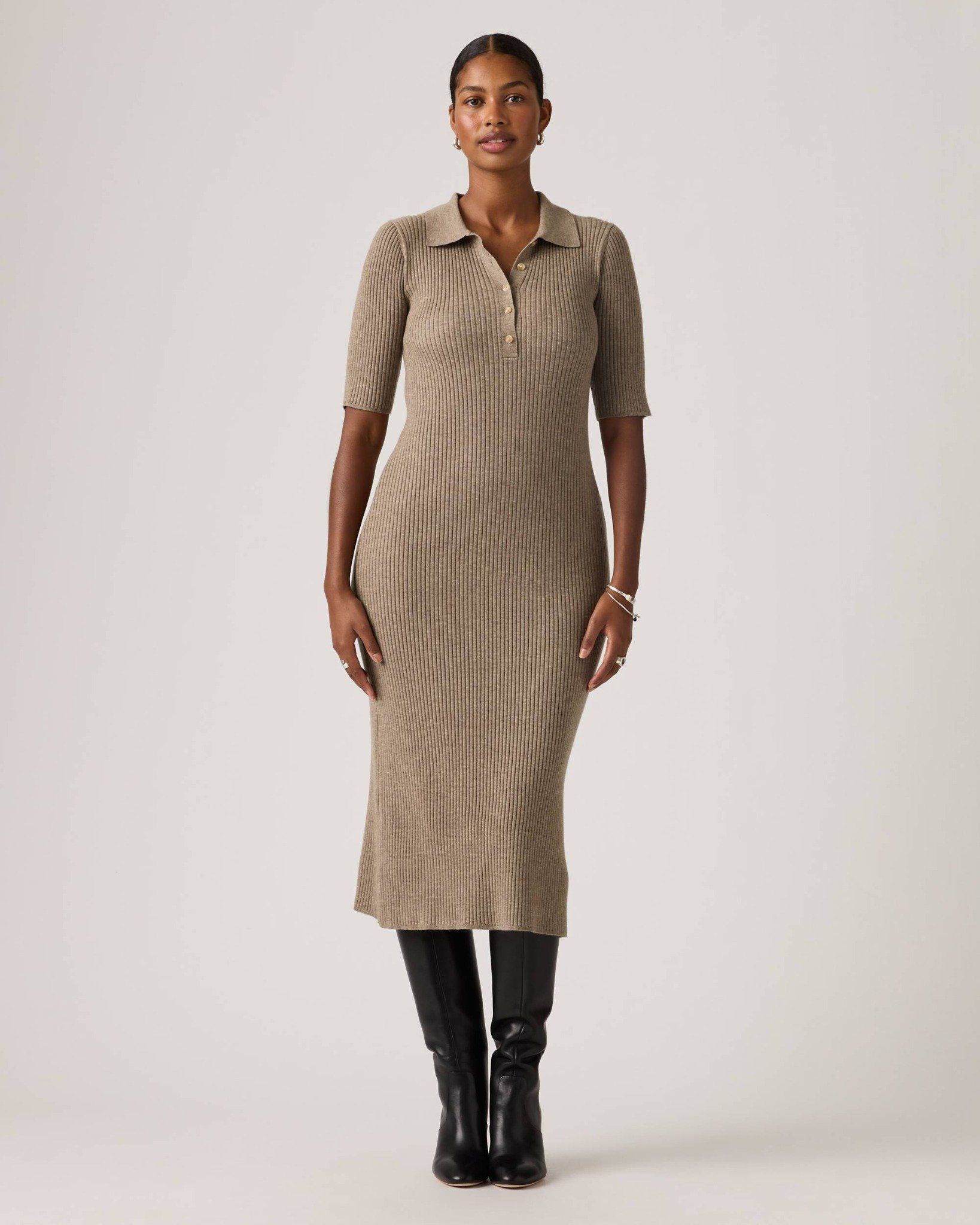 Levi's - Đầm nữ Monica Knit Dress - Brown