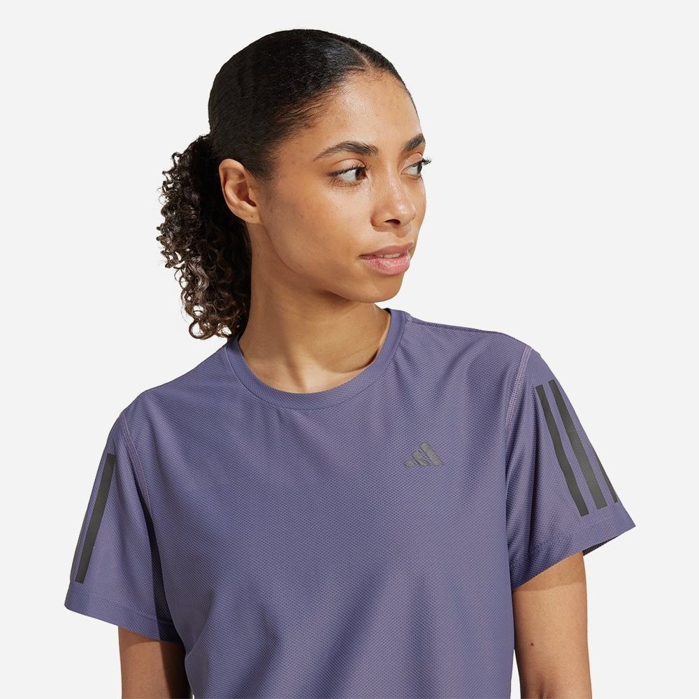 adidas - Áo thun chạy bộ Nữ Women's Adidas Own The Run T-Shirt - Purple