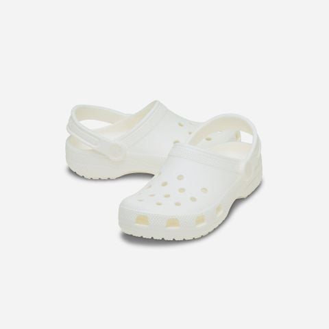 Crocs - Xăng đan trẻ em Classic Glow Clog Kid Glow Green Lifestyle - 2