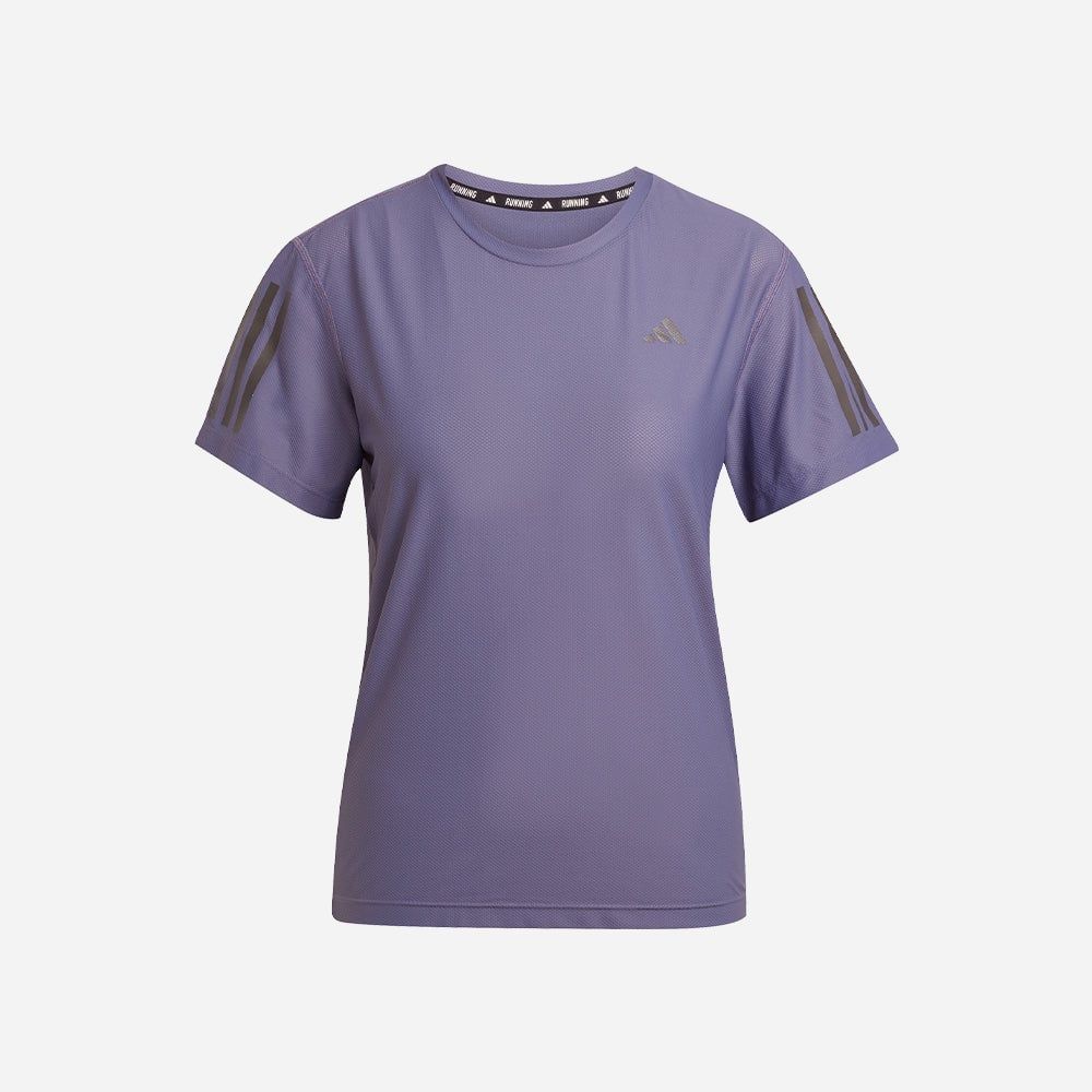 adidas - Áo thun chạy bộ Nữ Women's Adidas Own The Run T-Shirt - Purple