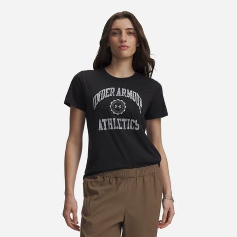Under Armour - Áo Thun Tay Ngắn Nữ Athletics Arch SS
