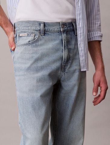 Calvin Klein - Quần Jean Dài Nam 90s Taper Driftwood Blue Jean
