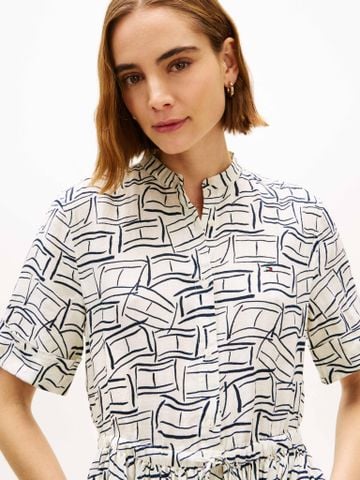 Tommy Hilfiger - Đầm Midi Nữ Essential Linen Midi Shirt Dress - 2
