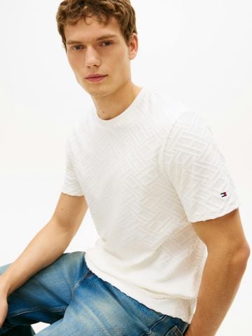 Tommy Hilfiger - Áo Thun Tay Ngắn Nam Flag Jacquard Tee