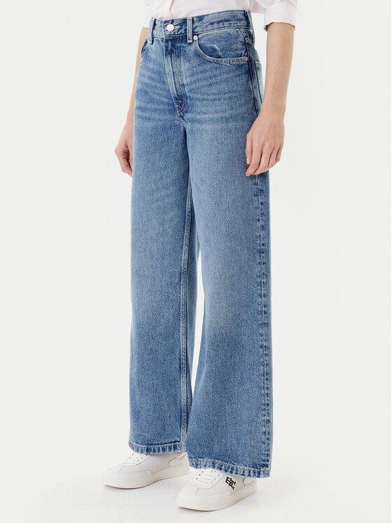 Tommy Hilfiger - Quần jeans ống rộng nữ Lana High Rise Wide Leg Jeans