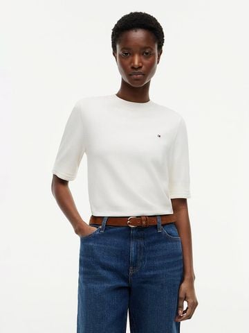 Tommy Hilfiger - Áo dệt kim tay ngắn Sweater Nữ Fine Knit Jersey Short Sleeve Jumper