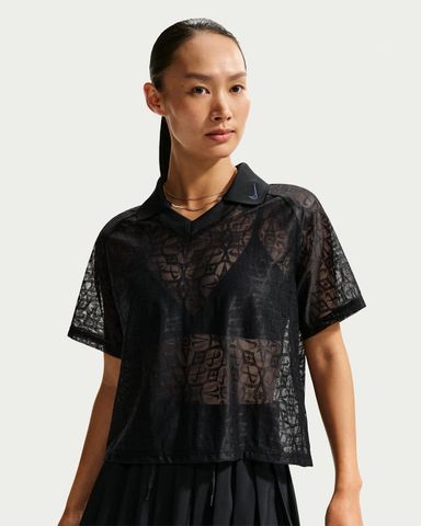 Nike - Áo Tay Ngắn Thể Thao Nữ Sportswear Women's Loose Lace Polo Jersey Top