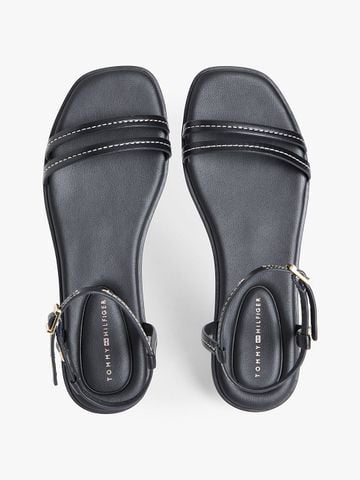 Tommy Hilfiger - Xăng Đan Nữ Leather Contrast Topstitch Flat Sandals