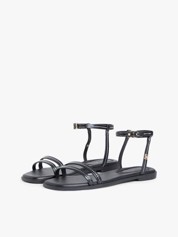 Tommy Hilfiger - Xăng Đan Nữ Leather Contrast Topstitch Flat Sandals