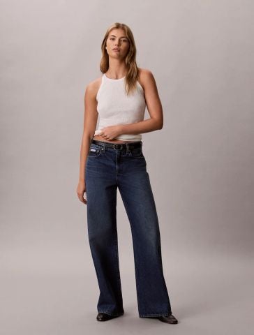 Calvin Klein - Áo Thun Ba Lỗ Nữ Cotton Rib Strappy Tank