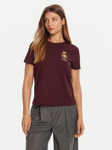 Tommy Hilfiger - Áo thun tay ngắn nữ TH Gold Crest Regular Tee