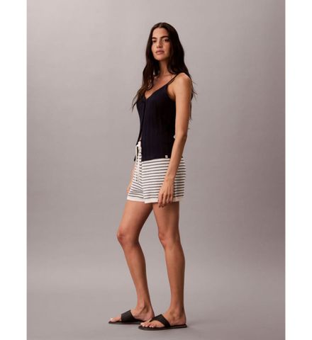Calvin Klein - Quần Ngắn Thể Thao Nữ Striped Stitch Shorts