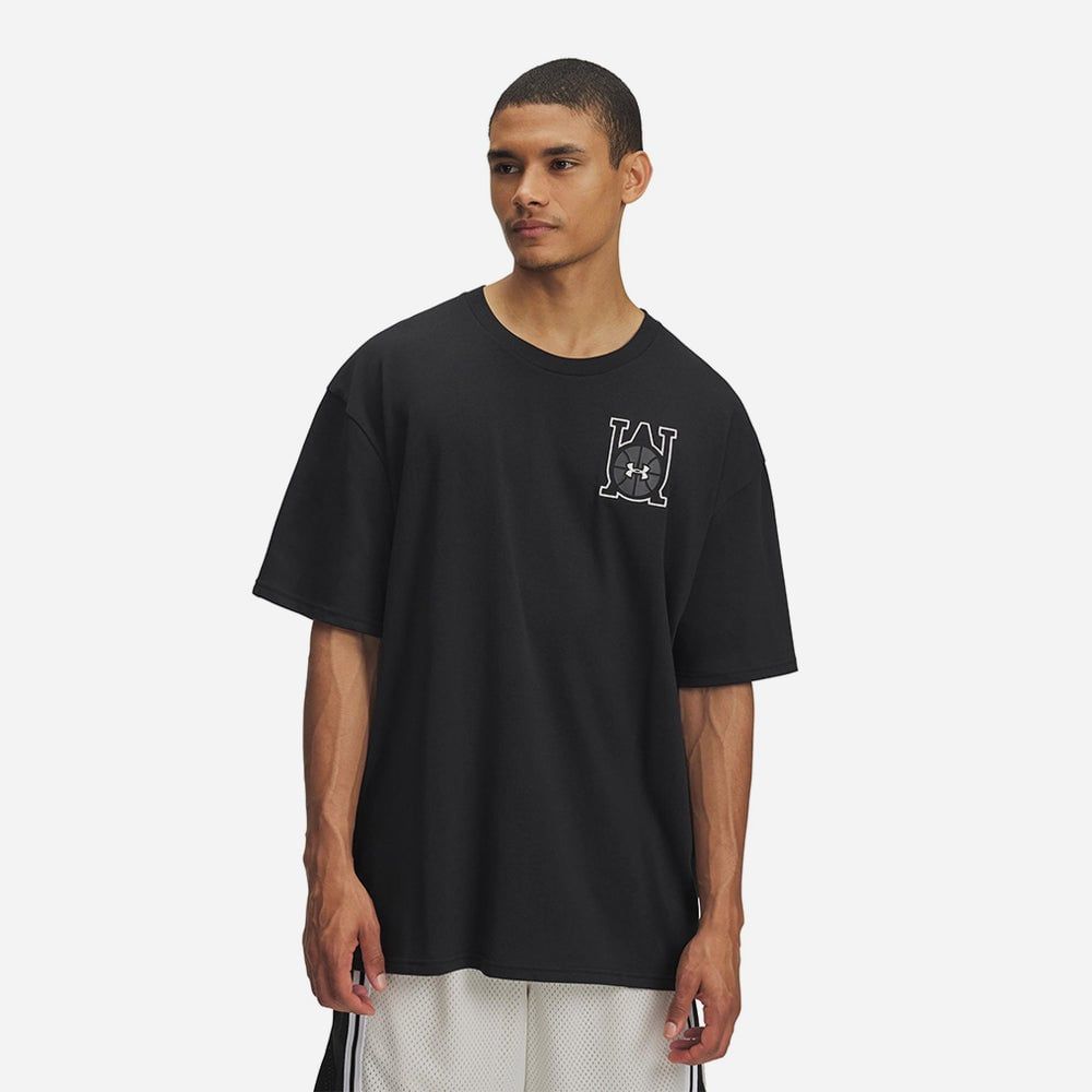 Under Armour - Áo thun nam Hoops Courtside Heavyweight Oversized Short Sleeve T-Shirt