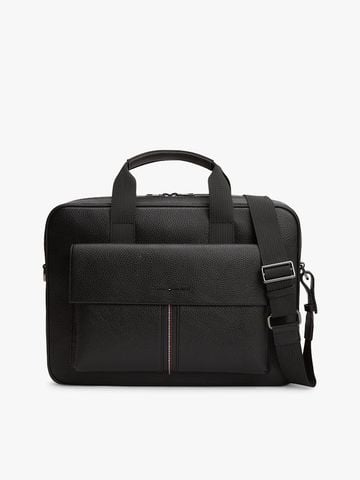 Tommy Hilfiger - Túi Laptop Nam Flap Pocket Pebble Grain Laptop Bag