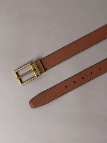 Calvin Klein - Thắt Lưng Nam Square Buckle Smooth 32mm Reversible