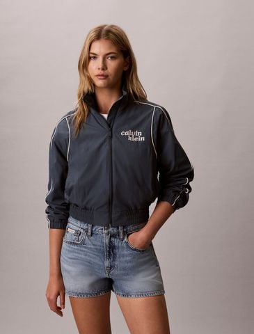 Calvin Klein - Áo Khoác Thể Thao Nữ Novelty Nylon Piping Jacket