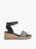 Tommy Hilfiger - Giày Thời Trang Nữ Logo Plaque Jacquard Wedge Heel Espadrilles