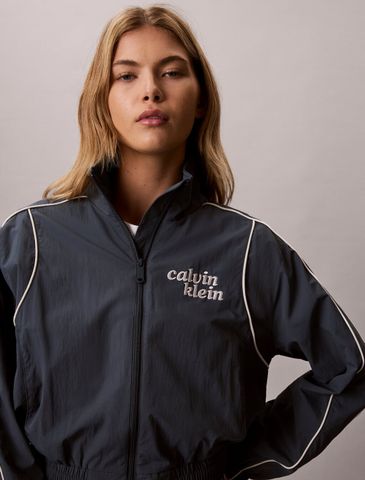 Calvin Klein - Áo Khoác Thể Thao Nữ Novelty Nylon Piping Jacket