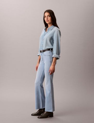 Calvin Klein - Quần Jean Dài Nữ 37.5 Asian Fit High Rise Flared Jeans