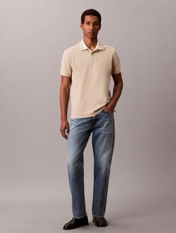 Calvin Klein - Áo Thun Có Cổ Nam Casual Pique Collar Block