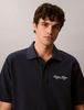 Calvin Klein - Áo Thun Có Cổ Nam Script Logo Graphic Pique Relaxed Polo Shirt