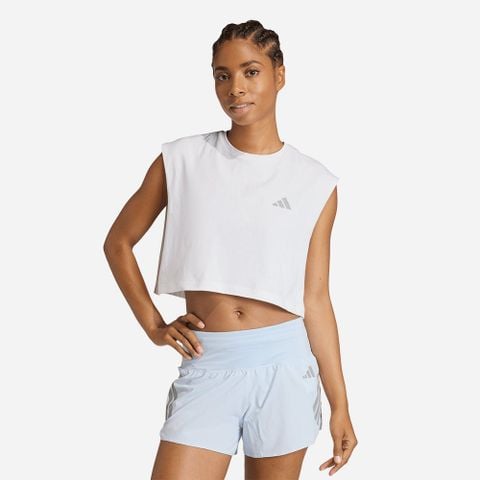 Adidas - Áo Thun Ba Lỗ Chạy Bộ Nữ Run Essential Crop