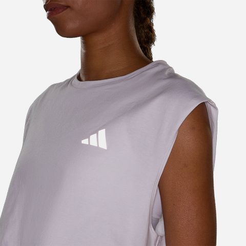 Adidas - Áo Thun Ba Lỗ Chạy Bộ Nữ Run Essential Crop