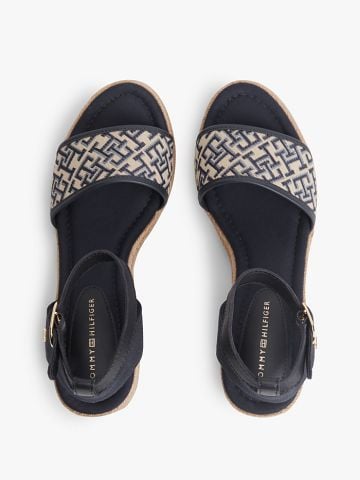 Tommy Hilfiger - Giày Thời Trang Nữ Logo Plaque Jacquard Wedge Heel Espadrilles - 2