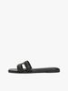 Tommy Hilfiger - Dép Quai Ngang Nữ Leather TH Monogram Mules