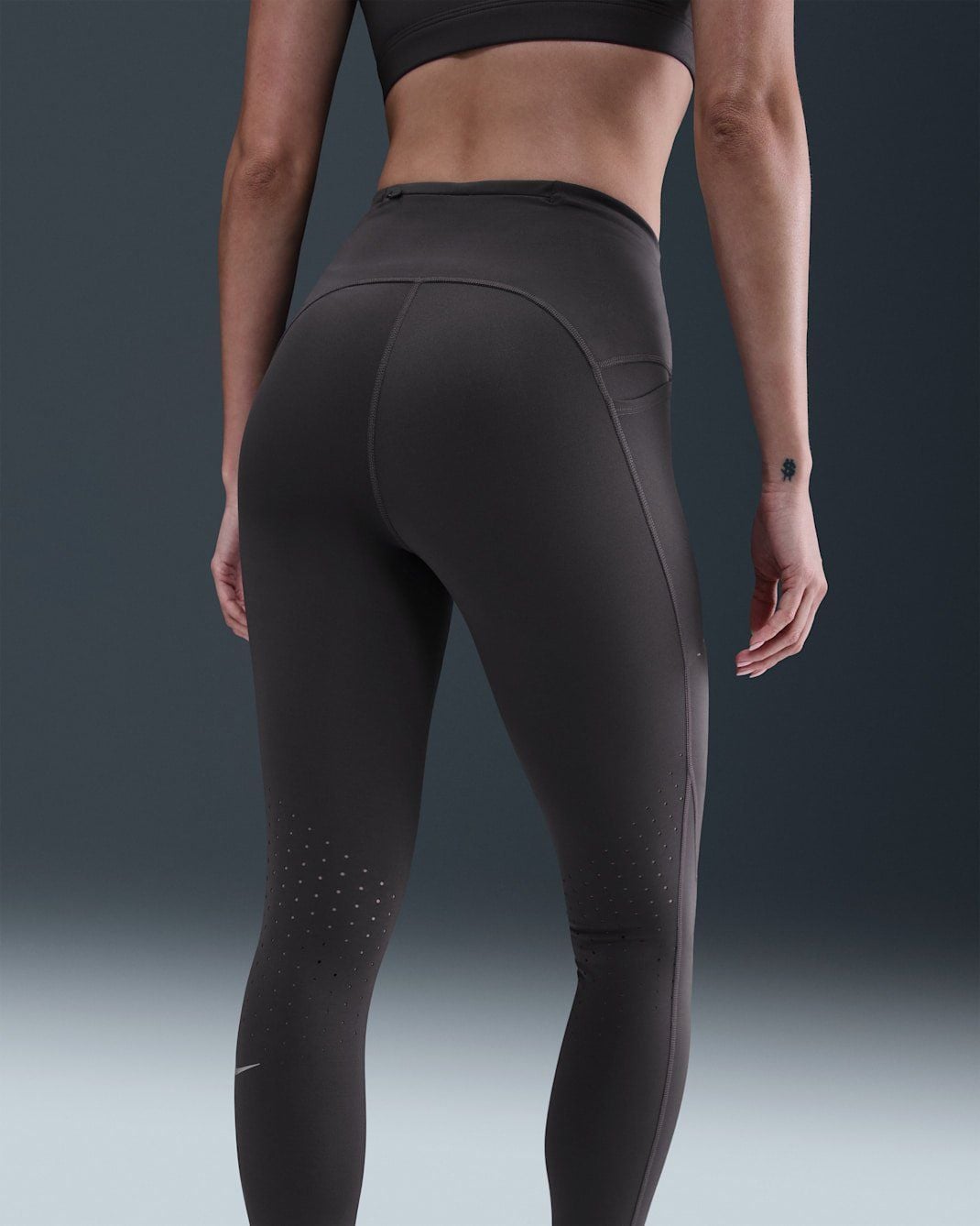 Nike - Quần dài ống bó thể thao Nữ Swift Women's High-Waisted 7/8 Running Leggings with Pockets