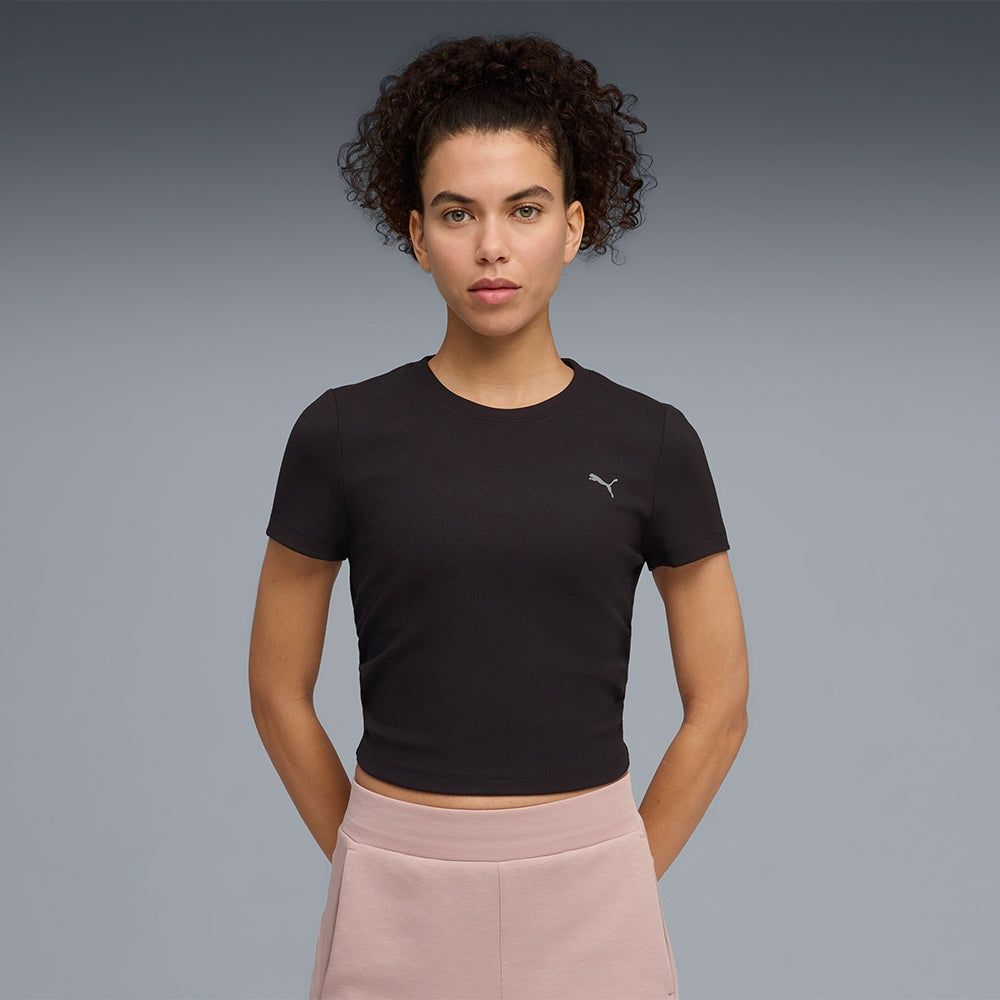 Puma - Áo Tay Ngắn Thể Thao Nữ Cloudspun Rib Tee
