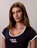 Calvin Klein - Đầm Tay Ngắn Nữ Cotton Stretch Logo T-Shirt Dress