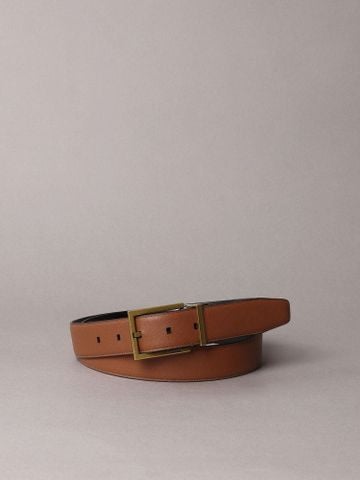 Calvin Klein - Thắt Lưng Nam Square Buckle Smooth 32mm Reversible