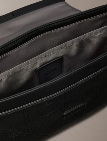 Calvin Klein - Túi Đeo Chéo Nam Emblem AOP Emboss Flap Messenger