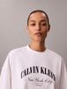 Calvin Klein - Áo Thun Tay Ngắn Nữ Cropped Varsity Logo T-shirt