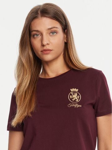 Tommy Hilfiger - Áo thun tay ngắn nữ TH Gold Crest Regular Tee
