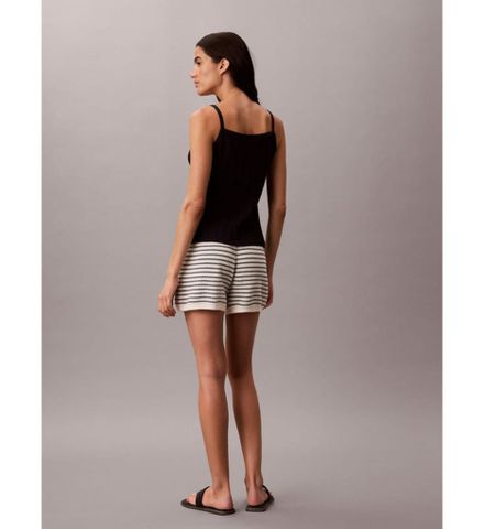 Calvin Klein - Quần Ngắn Thể Thao Nữ Striped Stitch Shorts