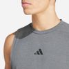 adidas - Áo thun ba lỗ Nam Men's Adidas Designed For Training Tank Top - Gray