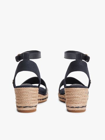 Tommy Hilfiger - Giày Thời Trang Nữ Logo Plaque Jacquard Wedge Heel Espadrilles