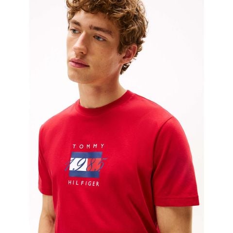 Tommy Hilfiger - Áo thun tay ngắn nam Linear Flag Graphic Tee - 3