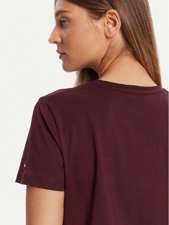 Tommy Hilfiger - Áo thun tay ngắn nữ TH Gold Crest Regular Tee