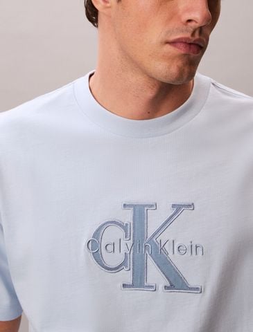 Calvin Klein - Áo Thun Tay Ngắn Nam Relaxed Logo Appliqué T-shirt