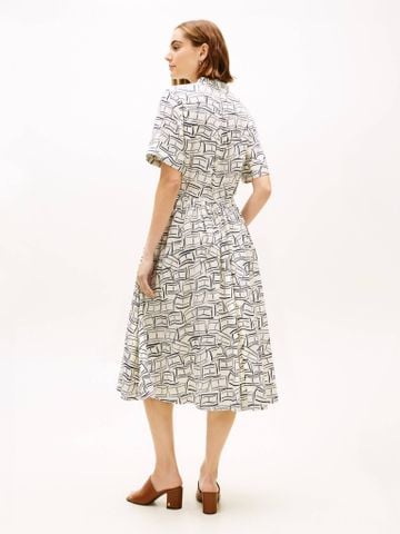 Tommy Hilfiger - Đầm Midi Nữ Essential Linen Midi Shirt Dress - 3