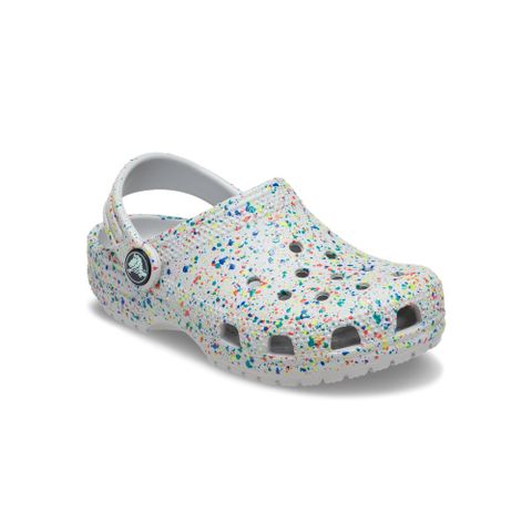 Crocs - Giày Trẻ Em Classic Glow Paint Splatter Clog K Atmosphere Multi