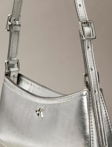 Calvin Klein - Túi xách Nữ Ck Monogram Metallic Small Shoulder Bag