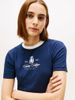 Tommy Hilfiger - Áo thun tay ngắn nữ Varsity Crest Slim Short Sleeve Tee