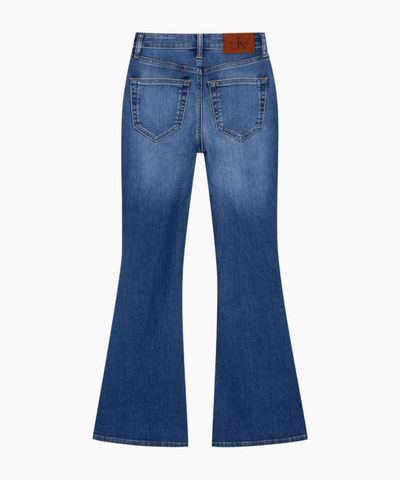 Calvin Klein - Quần Jean Dài Nữ High Rise Flare Indigo Station