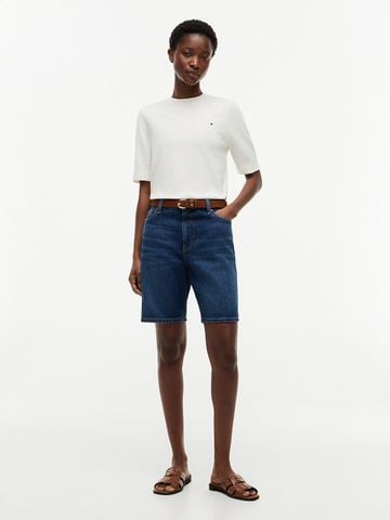 Tommy Hilfiger - Áo dệt kim tay ngắn Sweater Nữ Fine Knit Jersey Short Sleeve Jumper