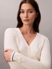 Calvin Klein - Áo Cardigan Nữ Woven Monologo Cable Cardigan