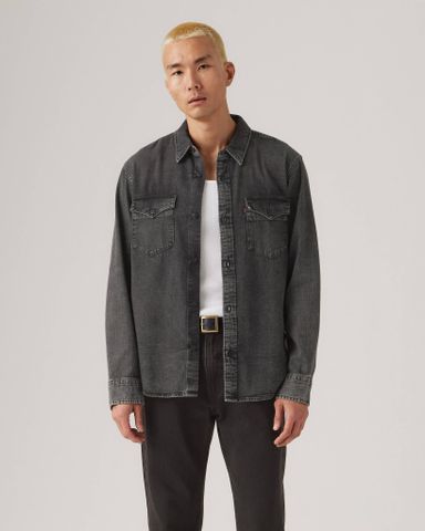 Levi's - Áo sơ mi tay dài nam Relaxed Fit Western Shirt - Black